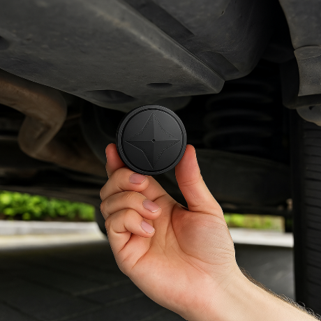 GPS Tracker – Magnetic Compact Real-Time Tracker for Vehicles, Pets &amp; Valuables (USB Rechargeable)