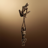 Wall Art Romantic Resin Couple Sculpture Decor