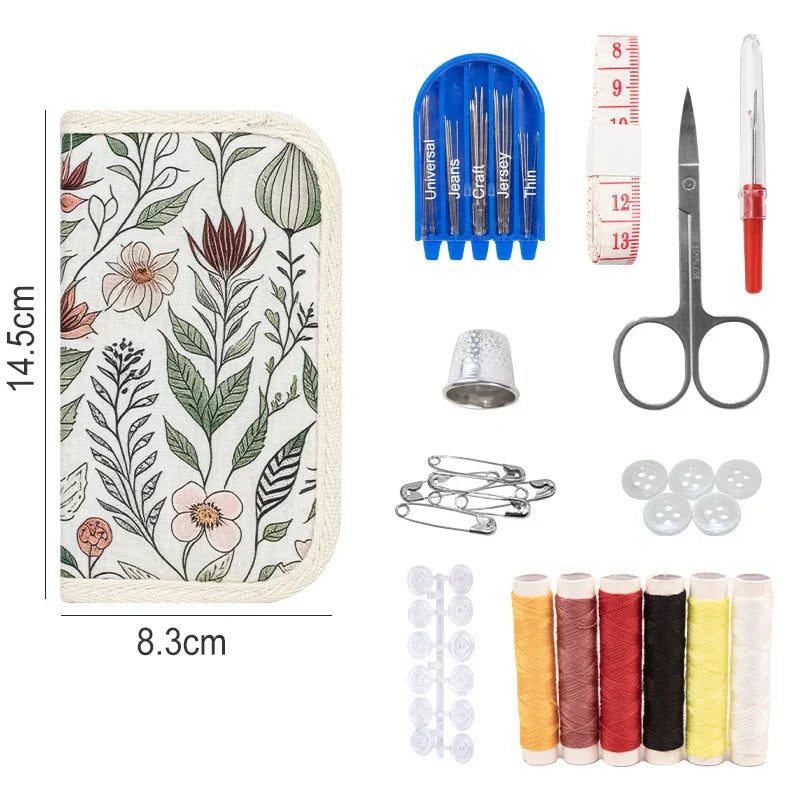 Complete Sewing Kit – Storage Box, Thread, Needles & Repair Tools