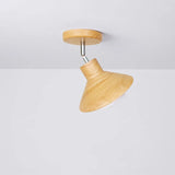 NordicWood Ceiling Lamp | Natural Timber Cone Design