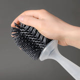 Silicone Toilet Brush with Soap Dispenser – Wall-Mounted Holder & Quick-Dry