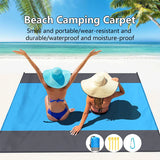 Sand-Free Beach Mat – Waterproof, 200×210 cm & Carry Bag with Stakes