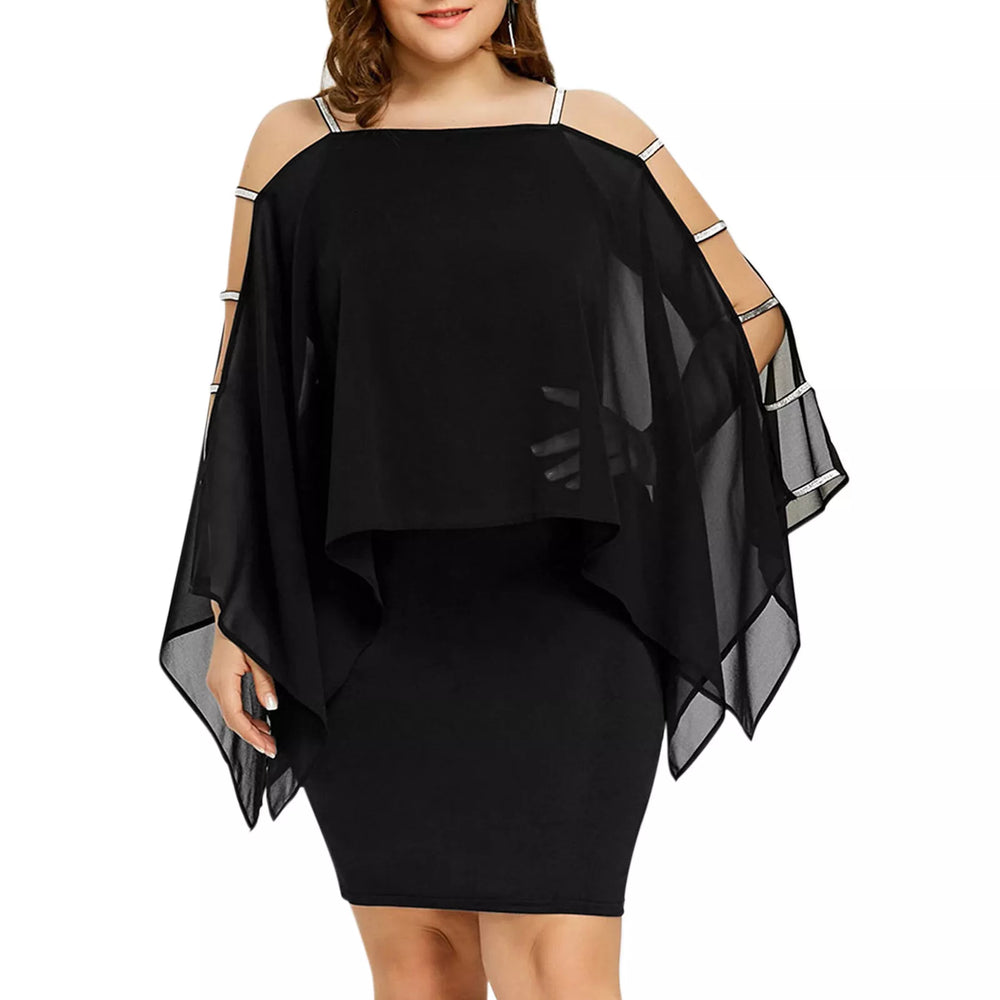 Plus-Size Off-the-Shoulder Lace Swing Dress for Fall - Elegant & Stylish Women's Fashion