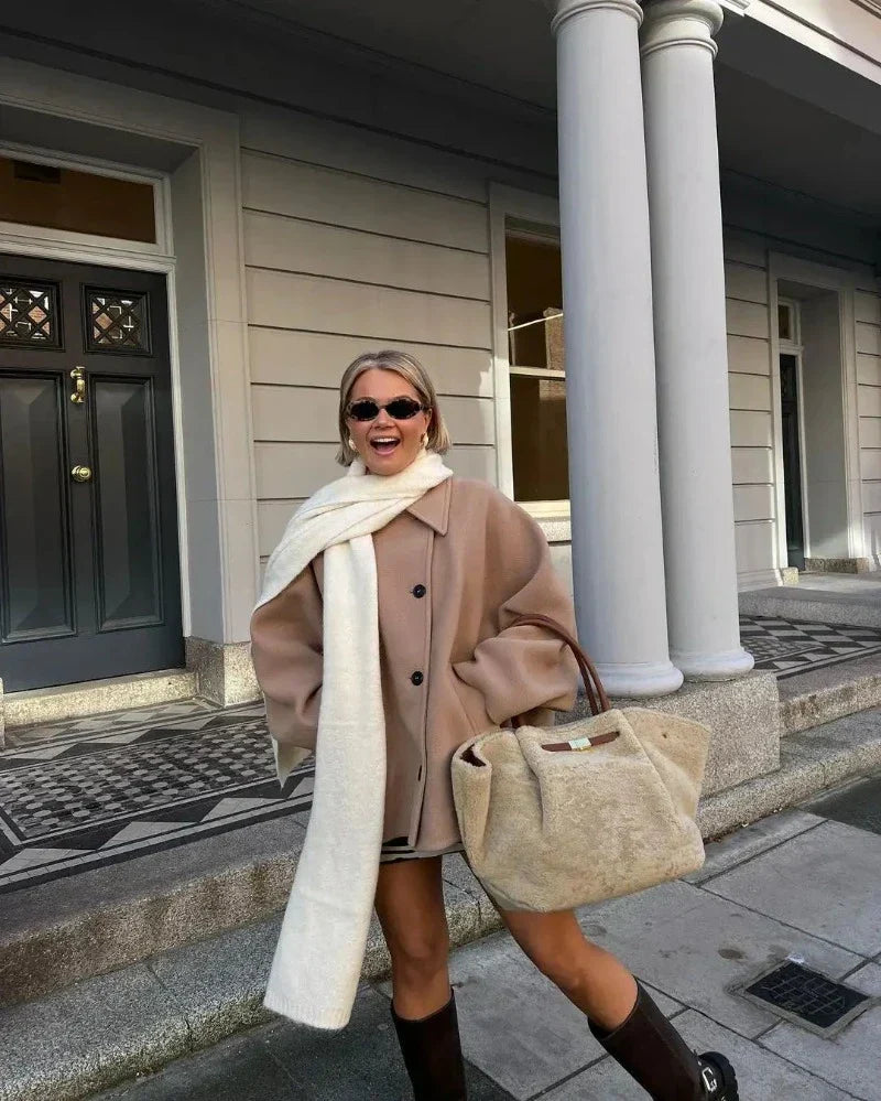Oversized Women's Fall Coat – Mila