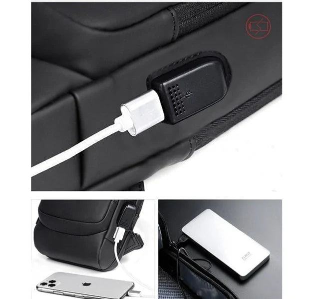 Enhanced Product Title: "Diebstahlsicherer Crossbody-Bag mit USB-Anschluss & Zahlenschloss – Ideal für Reisen und Alltag" 

This title includes relevant keywords while emphasizing the bag's security features and versatility.