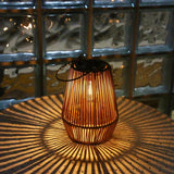 Handwoven Solar Garden Light – Warm White LED, Waterproof Pathway Lantern
