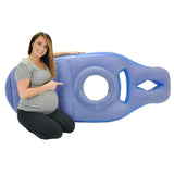 Inflatable Pregnancy Pillow – Belly & Back Support, 170×65cm & Foldable