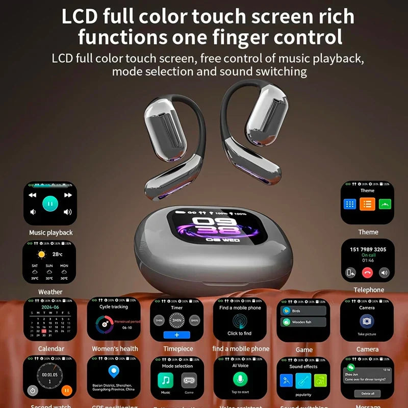 Lexora Real-Time Translation Earbuds with LCD Touch