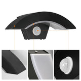 24W LED Outdoor Wall Light – Motion Sensor, 3000K Warm White & Black