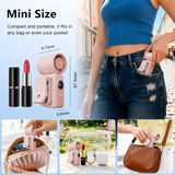 Portable Mini Clip Fan – 4 Speeds, LED Battery Display & USB Rechargeable