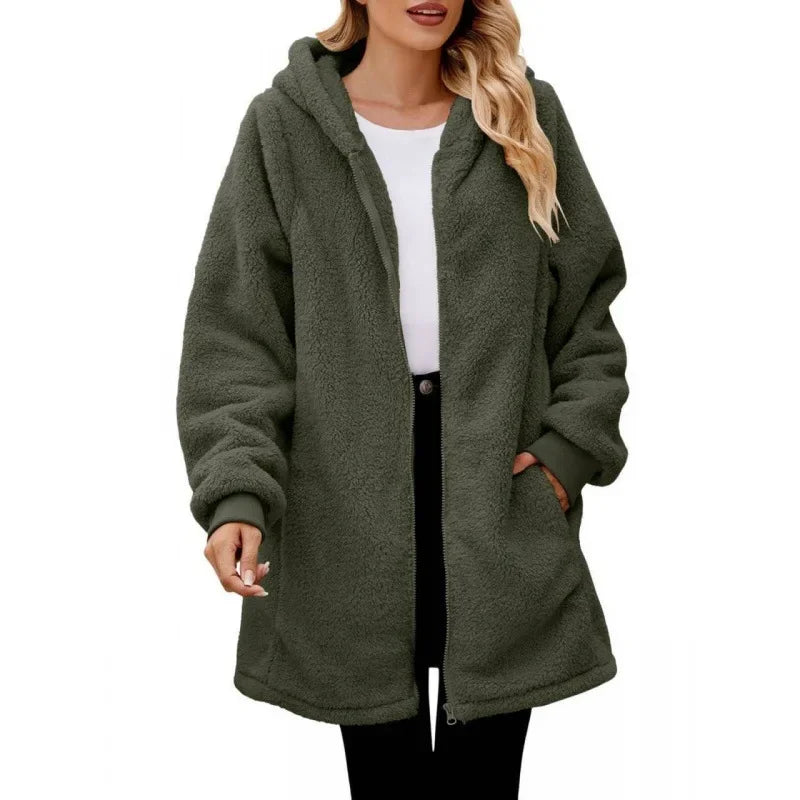 Enhanced Product Title: Annika™ Cozy Hooded Jacket - Stylish & Comfortable Outerwear for Everyday Wear

This title includes keywords that potential customers might search for, while also emphasizing the product's comfort and style.