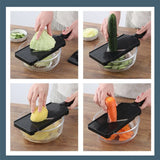 BowLift | SchnittWerk Cabbage Shredder made of stainless steel | Fine slicer for vegetables & salads | Non-slip & sharp | Ideal for cabbage & raw vegetables