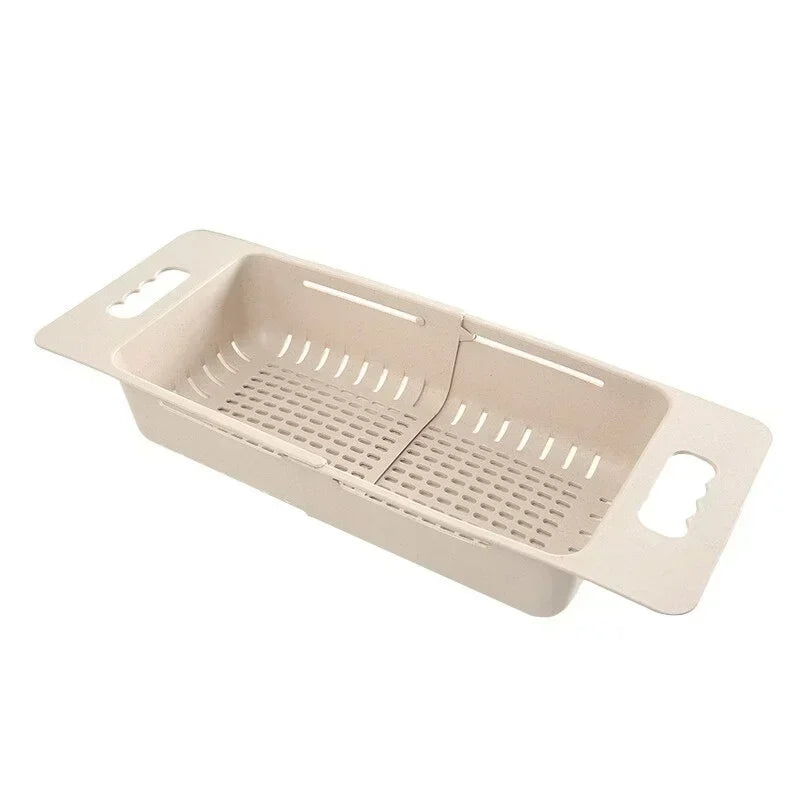 Expandable Dish Drying Rack – Auto-Drain, Adjustable & Over-Sink Design