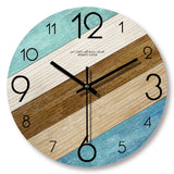 Wood-Look Wall Clock – Silent Quartz Movement, 30cm Diameter & Scandinavian Design