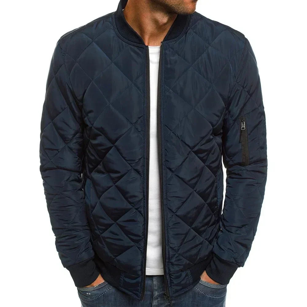 Enhanced Product Title: Dale™ Cotton Diamond Pattern Jacket - Stylish & Comfortable Outerwear for Every Season