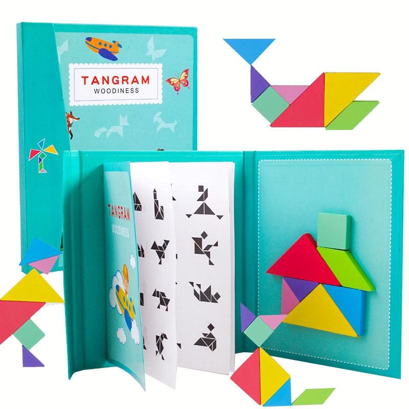Optimized Product Title: "Magnetisches Holz-Tangram-Puzzle für Kinder - Kreatives Lernspielzeug zur Förderung der Feinmotorik und Problemlösungsfähigkeiten" 

This title includes relevant keywords while highlighting the product's benefits and features, ma