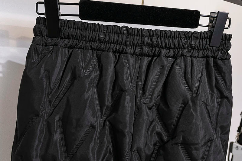 Plus Size Down-Cotton Winter Pants for Ultimate Warmth - Ideal for Cold Weather Comfort