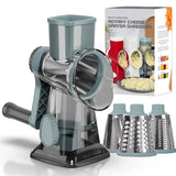 Enhanced Product Title: "Multifunctional Rotary Grater with 3 Interchangeable Drums - Versatile Kitchen Tool for Grating, Slicing, and Shredding" 

This title includes relevant keywords and provides a clearer description of the product's functionality, ma