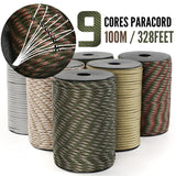 4mm Paracord Utility Rope – 9-Strand Core, 295kg Strength & 50/100m Lengths