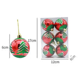 Elegant Snowflake Christmas Bauble Set – Red, White and Gold Ornaments