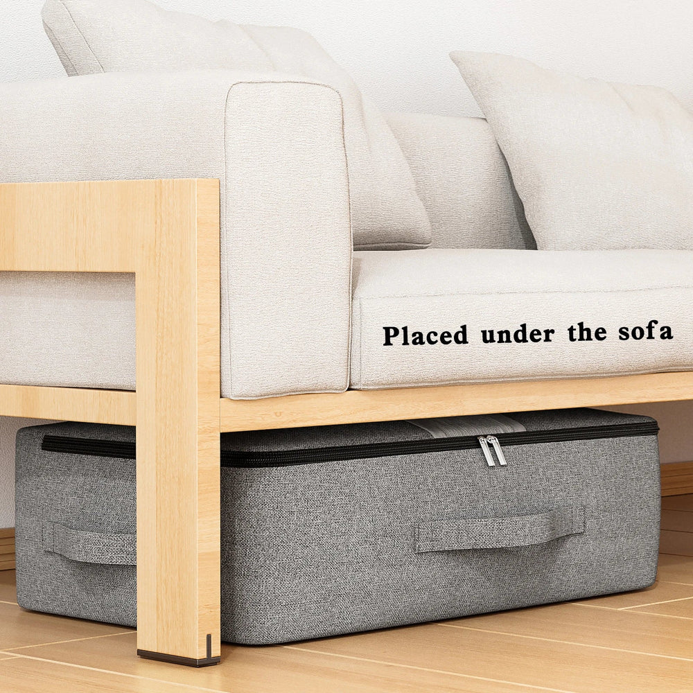Under-Bed Storage Bag – Clear Window, Metal Zipper & S/M/L/XL Sizes