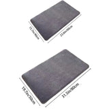Ultra Absorbent Nordic Bath Mat Shower Room Floor Mat Super Anti-Slip Cushioned Soft Velvet Shower Mat For Washroom | Kalsten