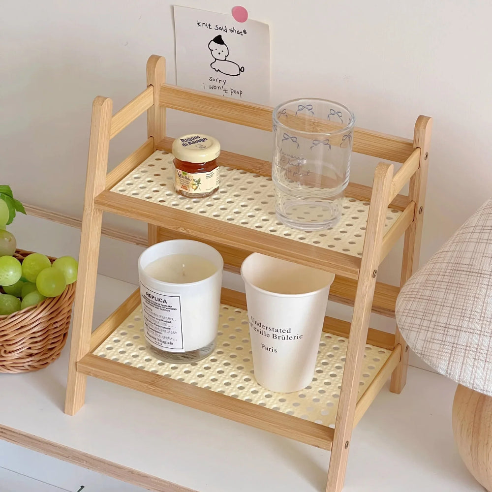 Optimized Product Title: **2-stöckiges Bambus-Küchenregal – Vielseitiger Organizer für Küche, Schreibtisch & Wohnraum – Platzsparend & Stilvoll**