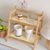 Optimized Product Title: **2-stöckiges Bambus-Küchenregal – Vielseitiger Organizer für Küche, Schreibtisch & Wohnraum – Platzsparend & Stilvoll**