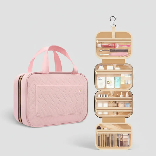 Hanging Makeup Bag – Travel Cosmetic Organizer & Toiletry Pouch