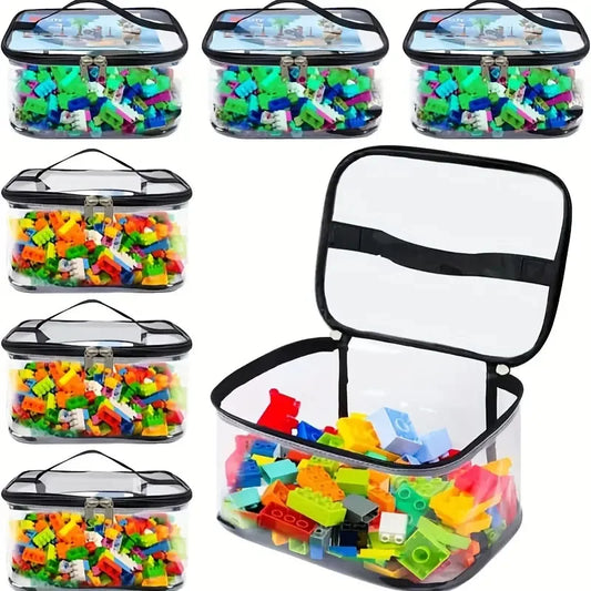 Toy Storage Bag – Transparent Mesh, Large Capacity & Multi-Item Organizer