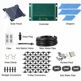 Kalsten | Solar Drip Irrigation System Kit Automatic Watering with 30 Modes & 7 Timers – AquaFlow