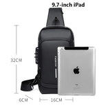 Enhanced Product Title: "Diebstahlsicherer Crossbody-Bag mit USB-Anschluss & Zahlenschloss – Ideal für Reisen und Alltag" 

This title includes relevant keywords while emphasizing the bag's security features and versatility.