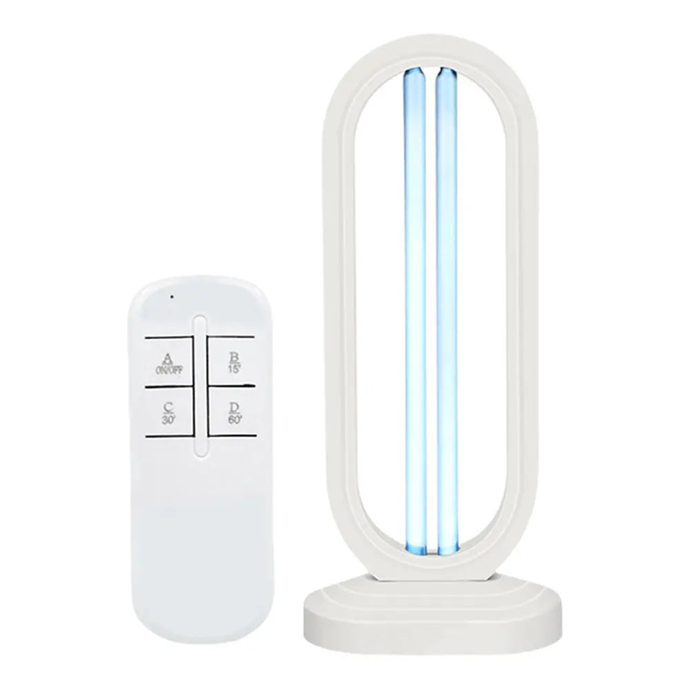 38W UV-C Disinfection Lamp – Ozone, Remote Control, Timer & 40m² Coverage