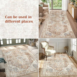 Heritage Medallion Rug | Foldable Non-Slip Oriental Style Carpet
