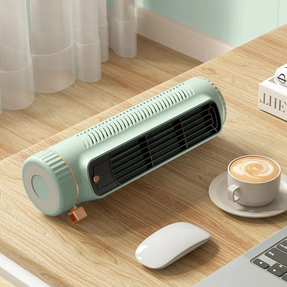 USB Tower Desk Fan – 3 Speed Settings, Quiet Motor & Compact 32.8cm Design