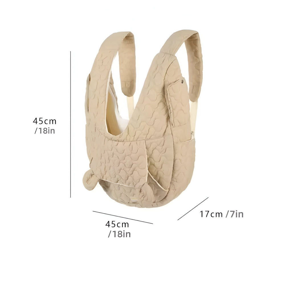 Ergonomic Dog Carrier Bag – Waterproof Oxford, Up to 10kg, Breathable Mesh
