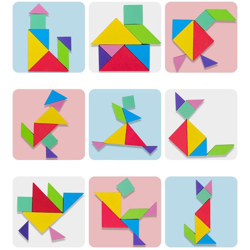 Optimized Product Title: "Magnetisches Holz-Tangram-Puzzle für Kinder - Kreatives Lernspielzeug zur Förderung der Feinmotorik und Problemlösungsfähigkeiten" 

This title includes relevant keywords while highlighting the product's benefits and features, ma