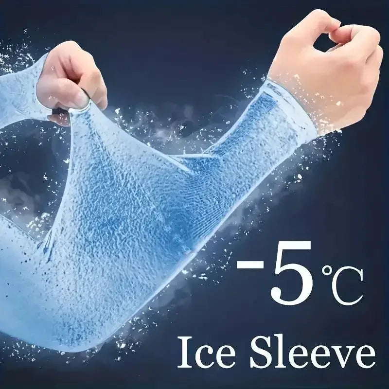 Unisex Cooling Arm Sleeves – UPF 50+ UV Protection, Ice Silk & Breathable Stretch