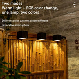 Solar LED Wall Light – RGB Color Change, Cordless & Outdoor Waterproof