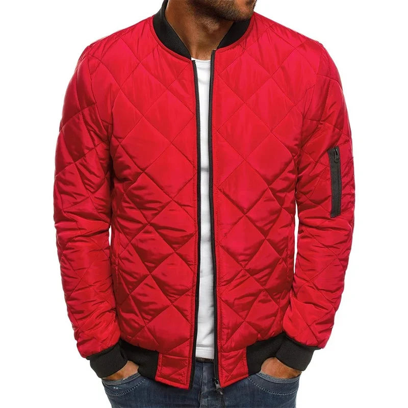 Enhanced Product Title: Dale™ Cotton Diamond Pattern Jacket - Stylish & Comfortable Outerwear for Every Season