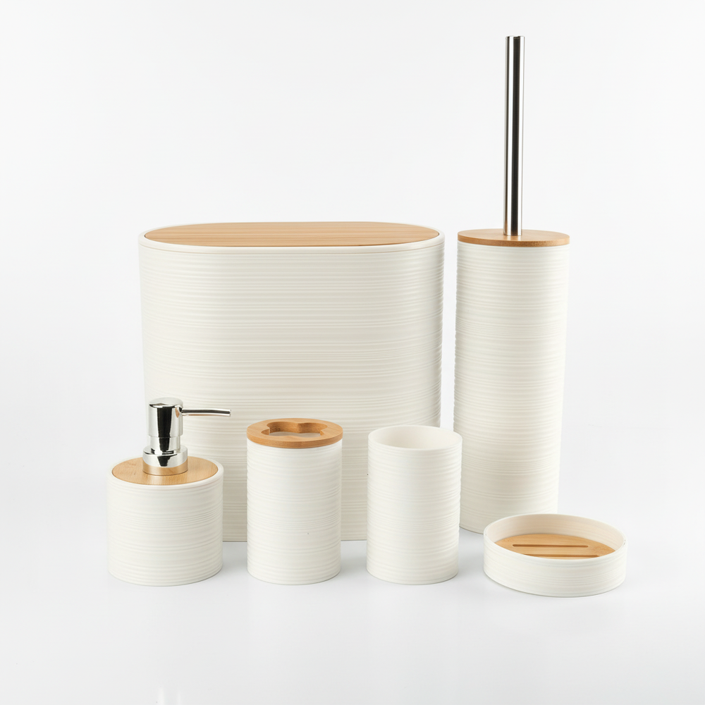 6-Piece Bathroom Accessory Set - Bamborao