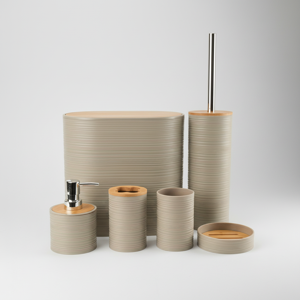 6-Piece Bathroom Accessory Set - Bamborao