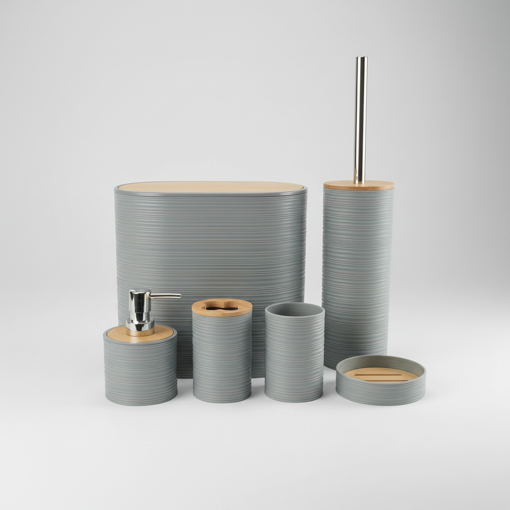 6-Piece Bathroom Accessory Set - Bamborao