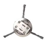 Wire Weed Trimmer Head – Universal Fit, 3 Brush Blades & Replacement Grass Cutter