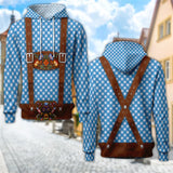 3D Bavarian Hoodie with Beer Mug Print – ProstZeit Oktoberfest 2025