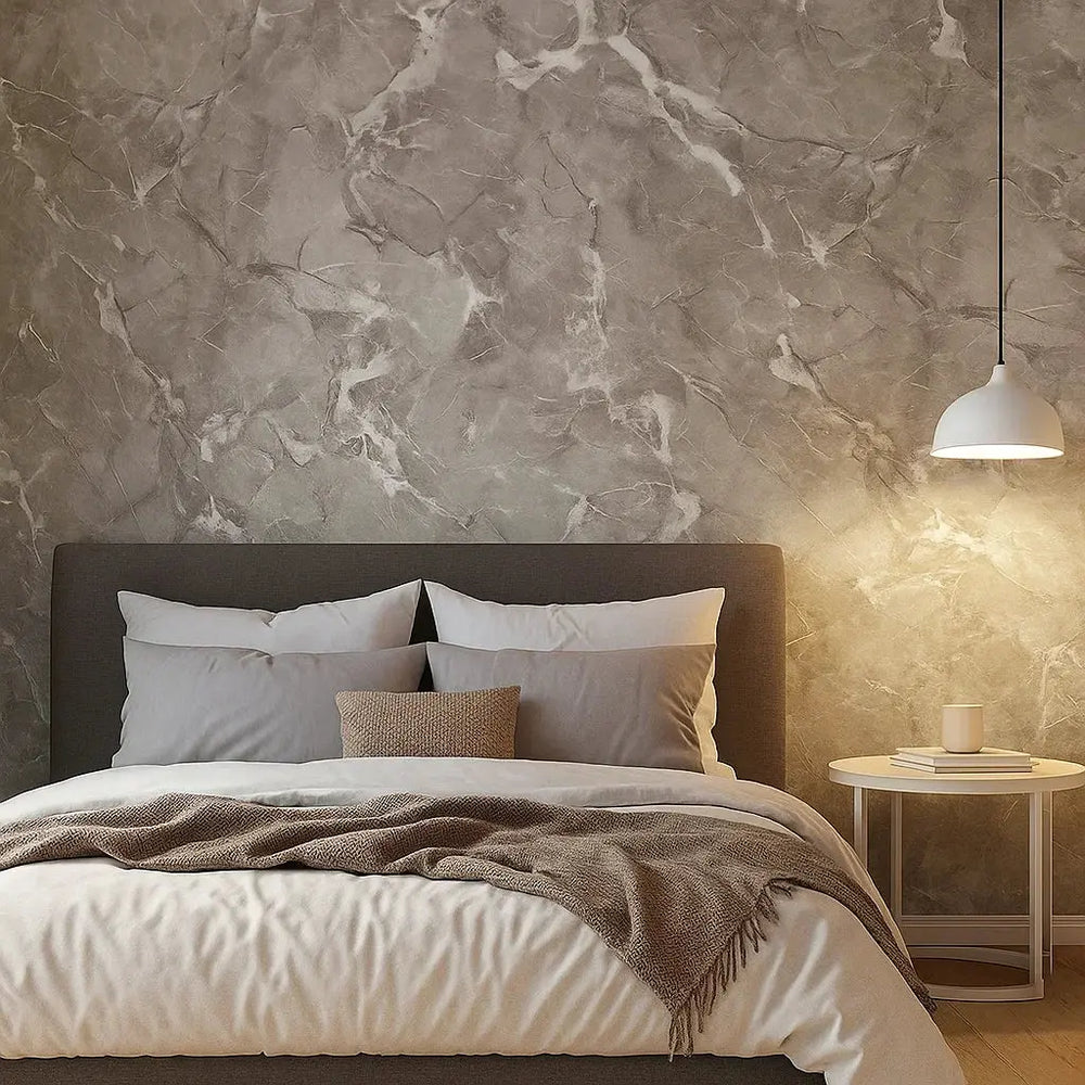 Selbstklebende Marmor-Dekorfolie – Modernes Design in Minuten | 40x300 cm | Einfache Anwendung für Wände und Möbel