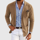 Lorenzo Stylish Men's Blazer with Casual Button Pockets & Lapel Collar