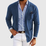 Lorenzo Stylish Men's Blazer with Casual Button Pockets & Lapel Collar