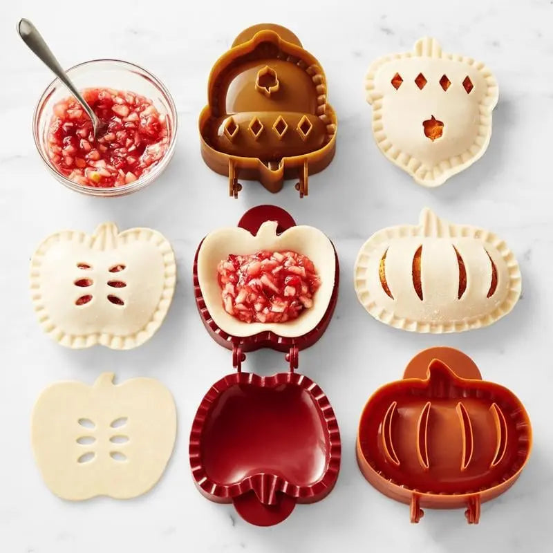 Enhanced Product Title: "Hand Pie Formen Set – Saisonale Motive für Einfaches und Kreatives Backen | Perfekt für Festlichkeiten und Anlässe" 

This title includes keywords that enhance visibility and appeal, while also emphasizing the product's versatilit