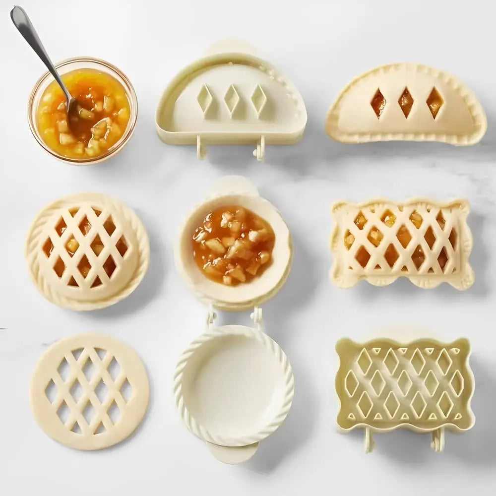 Enhanced Product Title: "Hand Pie Formen Set – Saisonale Motive für Einfaches und Kreatives Backen | Perfekt für Festlichkeiten und Anlässe" 

This title includes keywords that enhance visibility and appeal, while also emphasizing the product's versatilit